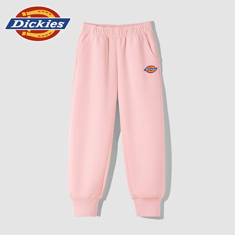 Dickies童装女童裤子春秋款2025新款洋气小童运动裤儿童春装卫裤