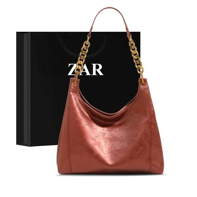 ZAR&RUILR/查瑞娜新中式红色包包女时尚婚包气质新娘包单肩斜挎包