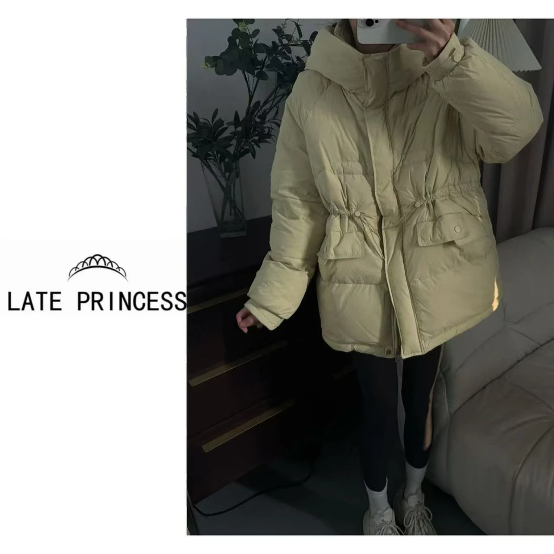 LATE PRINCESS【倒计时】高端定制收腰羽绒服小个子显瘦白鸭绒加厚