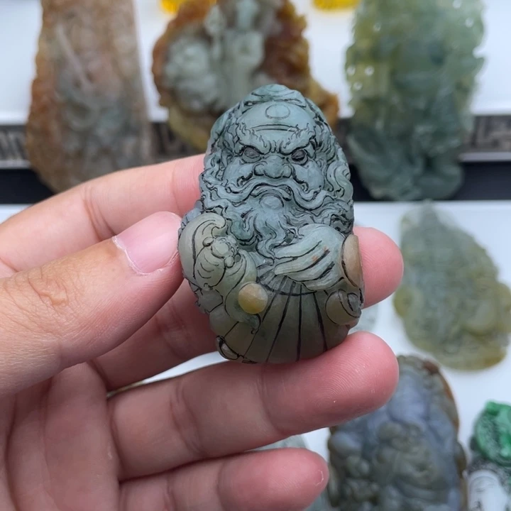 未镶嵌定制翡翠钟馗