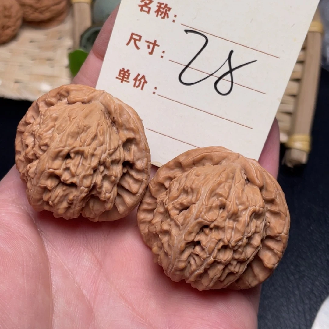 文玩核桃把件白狮子41尺28