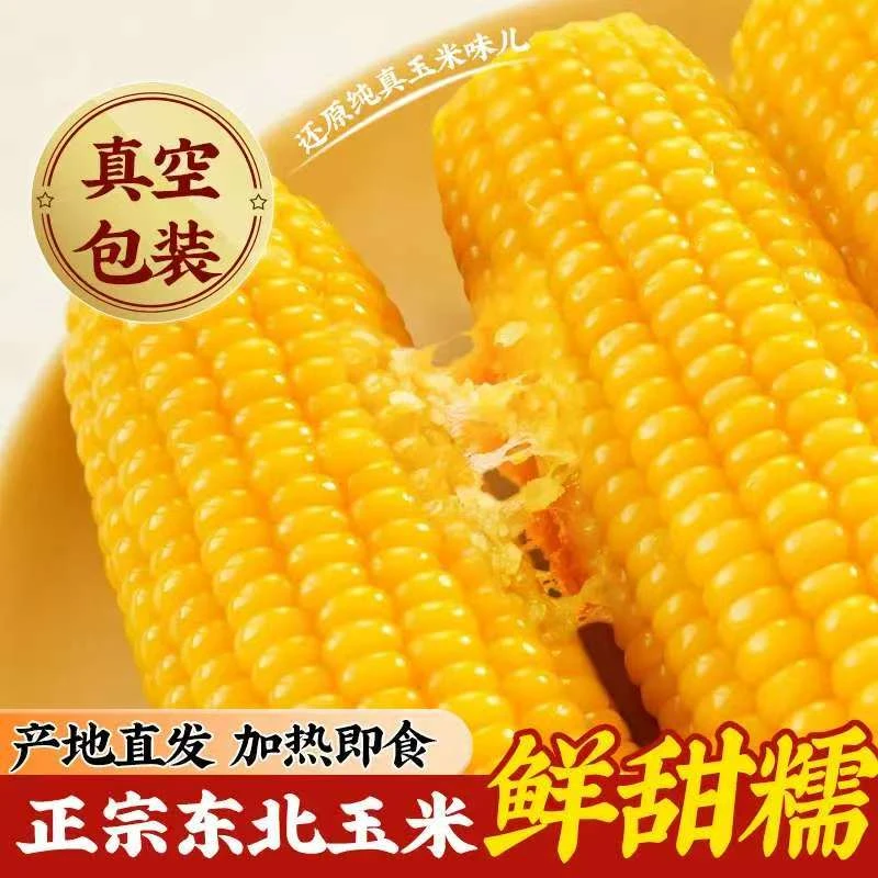 【黄糯12根大果8斤】黄糯玉米甜糯玉米单根300-380g（试吃2根）