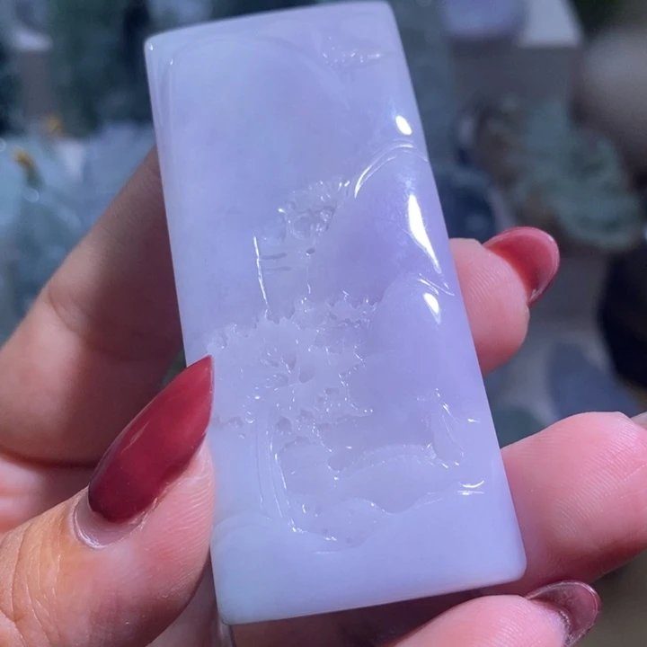 【闪购商品】翡翠未镶嵌颈饰山水