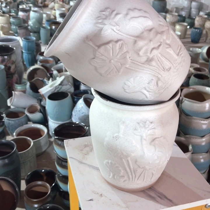 紫砂花盆口径19高度24两只正品