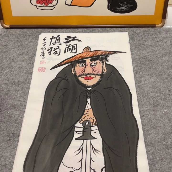 国画手绘禅意画一物一拍