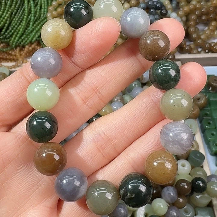 和田玉（糖玉）未镶嵌手链12mm