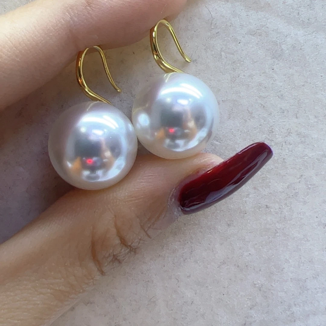 淡水珍珠耳饰银S925镶嵌