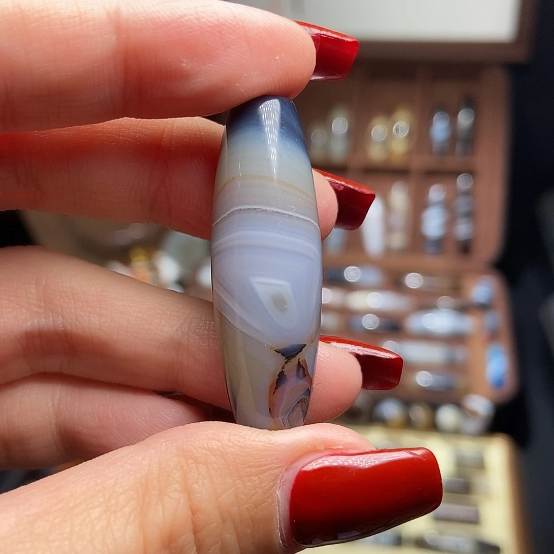 玛瑙/玉髓未镶嵌吊坠(赠链)