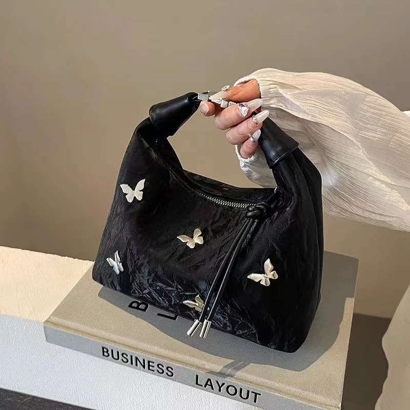 UR托特包包女2025春夏新款小众大容量软皮腋下包高级感链条包