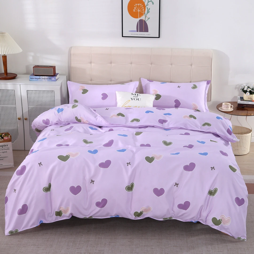 简约风100斜纹被套可拆双人床榻榻米布艺