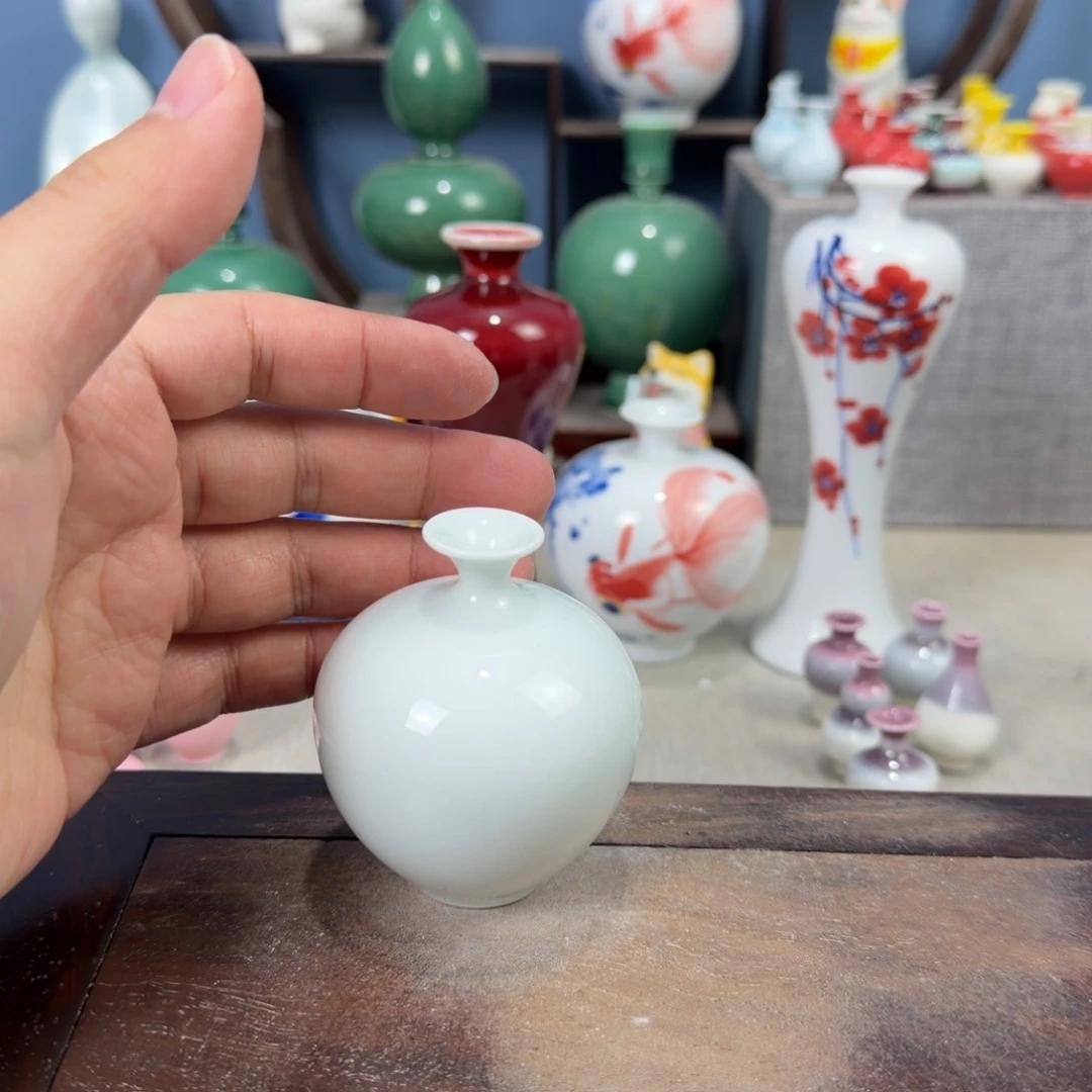 陶瓷手工小花器摆件