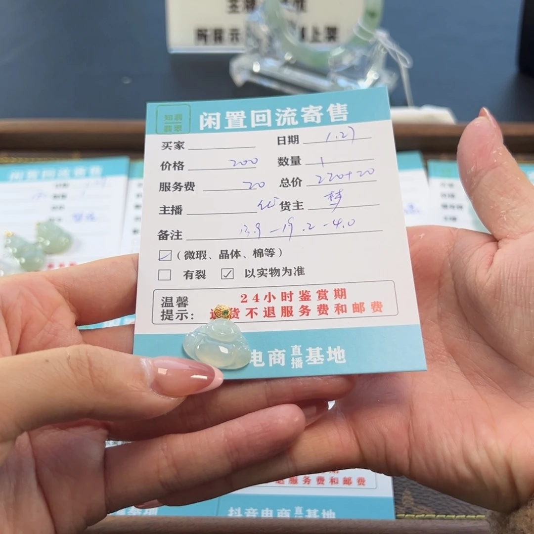翡翠颈饰18K金镶嵌Z天然翡翠