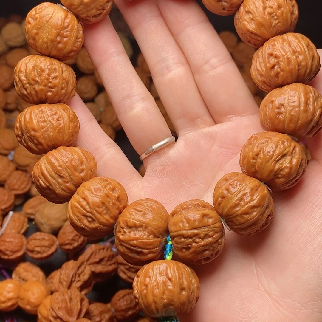 【闪购商品】文玩核桃吊坠西***狼南瓜磨盘25