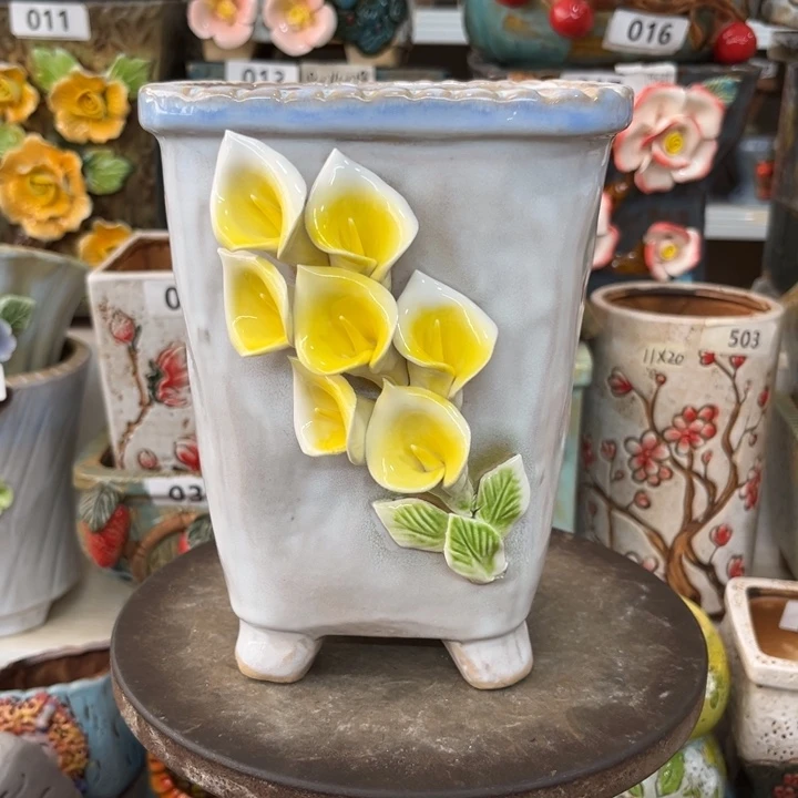 紫砂花盆粗陶材质多肉花盆