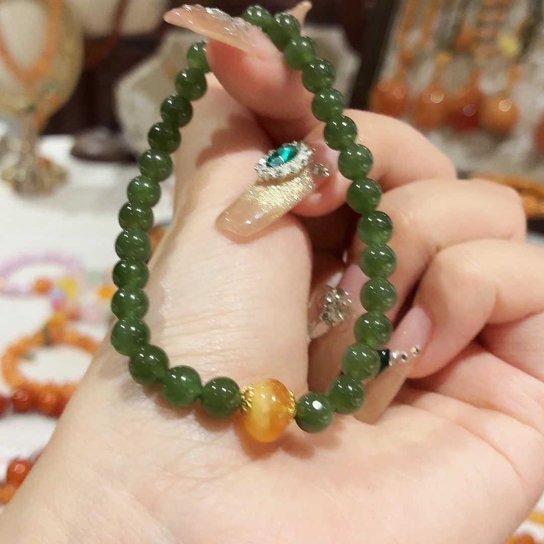 蜜蜡未镶嵌手链手串