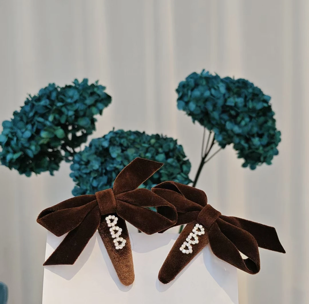 气质轻奢时尚发夹 百搭发饰简约发夹 精致对夹