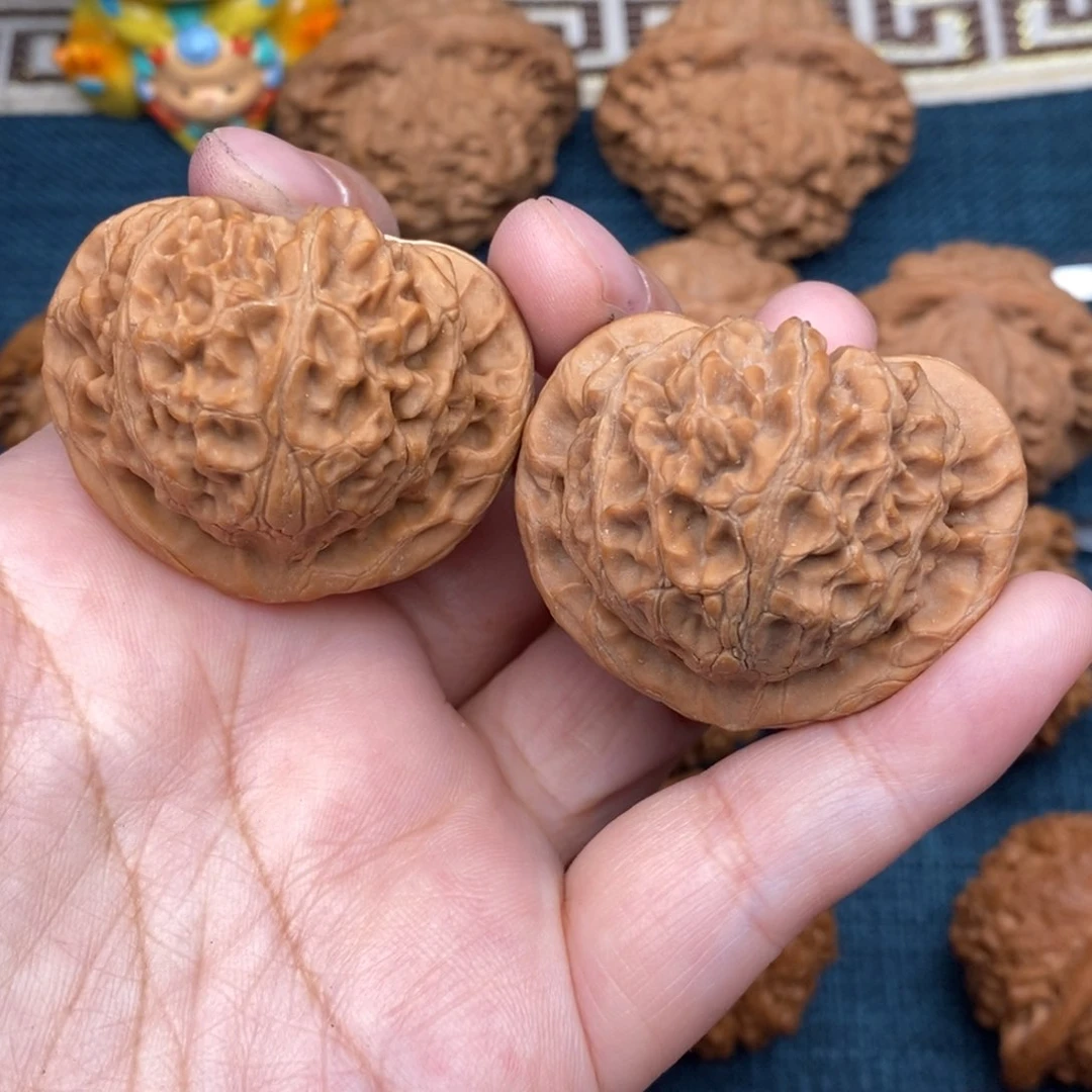 文玩核桃把件43精品桃心宫灯全品