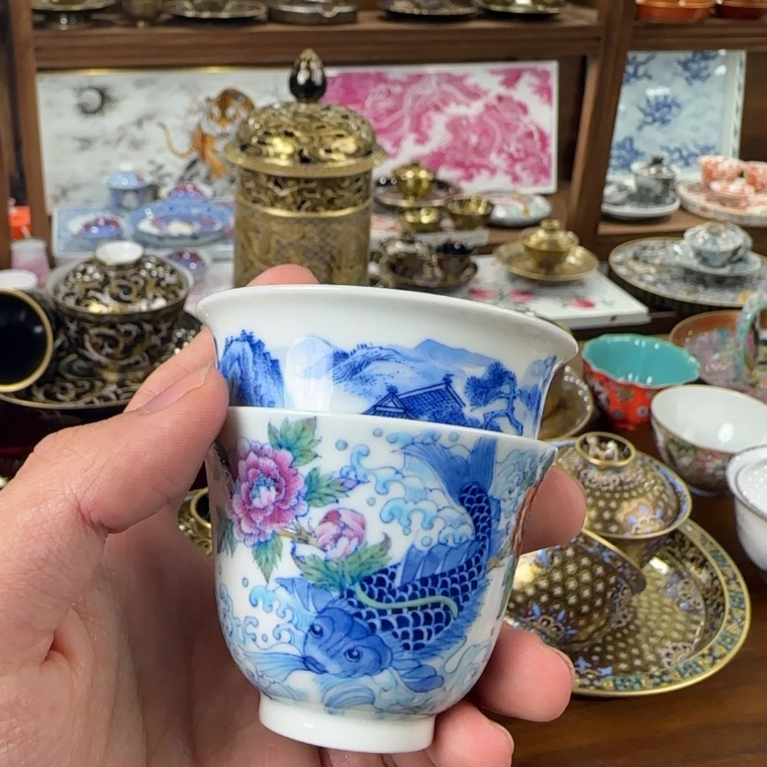 三****川高端陶瓷茶杯精品