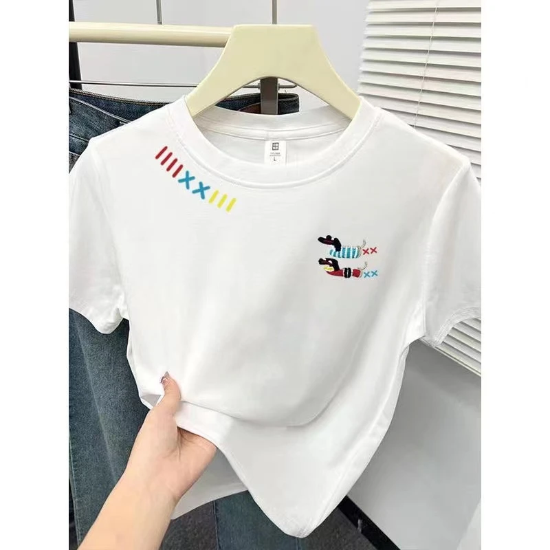 【发财腊肠狗T恤】新款重磅纯棉洋气百搭短袖亲子系