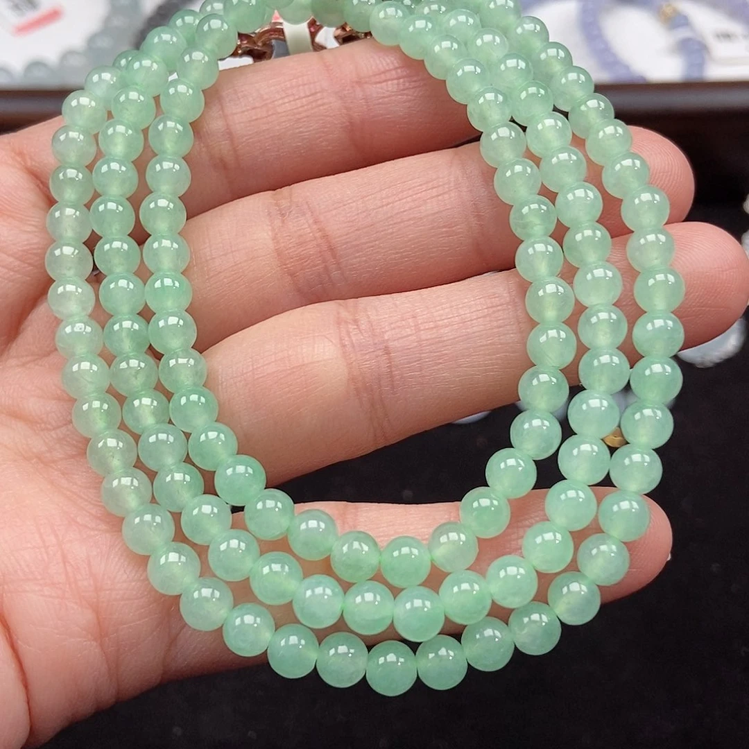 翡翠未镶嵌手串卡5
