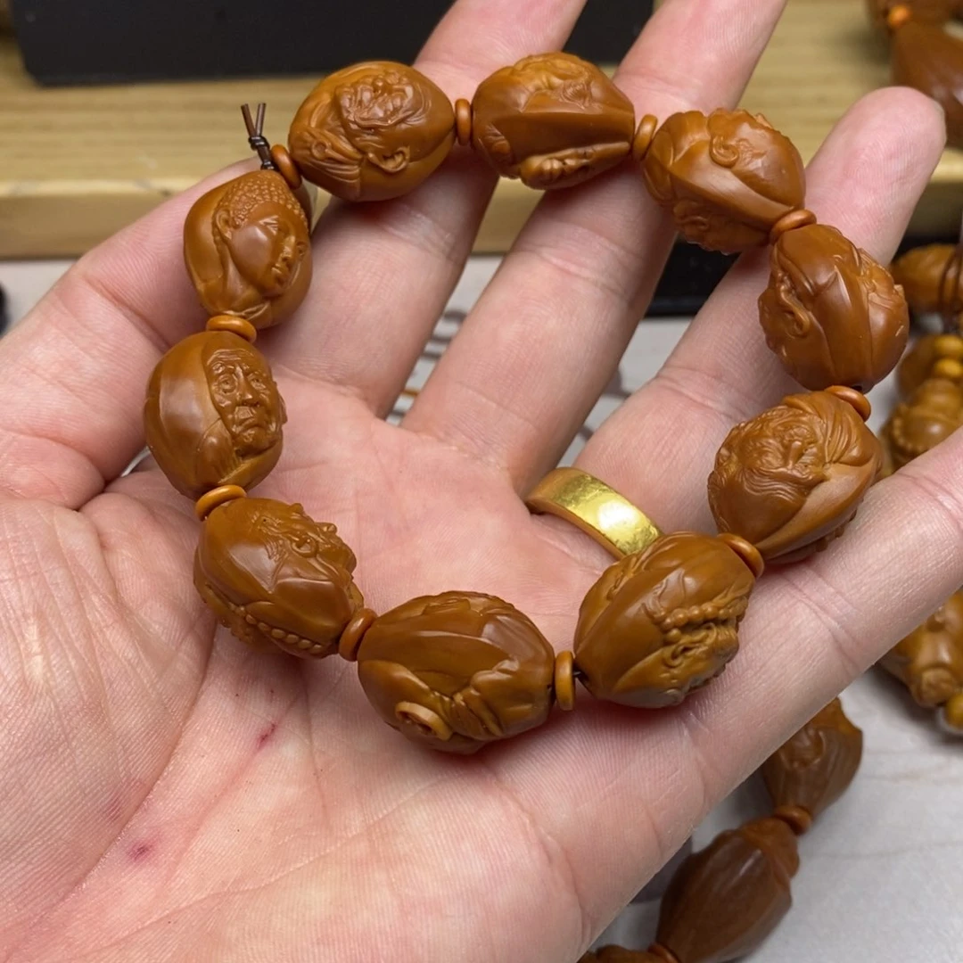 橄榄核手串/手链橄榄核橄榄核雕刻强