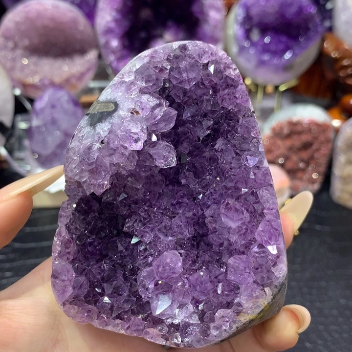 珠宝半成品未镶嵌紫晶仙紫晶镇