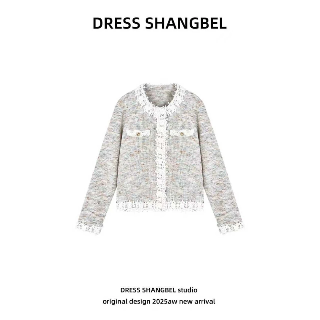 DRESS -秋冬季新款C百搭轻奢风时尚宽松简约法式外套6075H