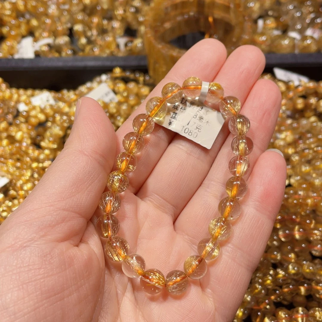 水晶手链未镶嵌塔****g天然水晶手链