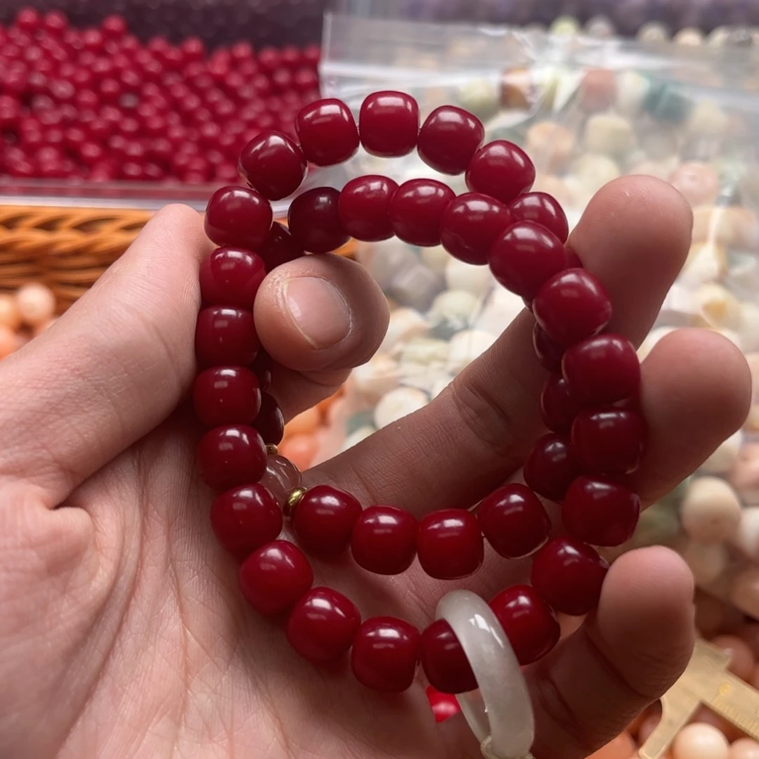 【闪购商品】白玉菩提吊坠q10/120颗红
