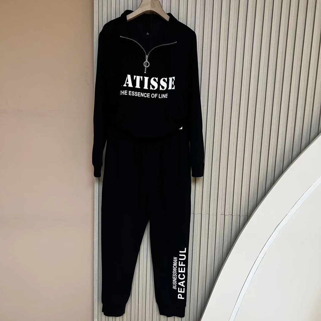 新品女装显瘦百搭韩版时尚休闲运动套装679