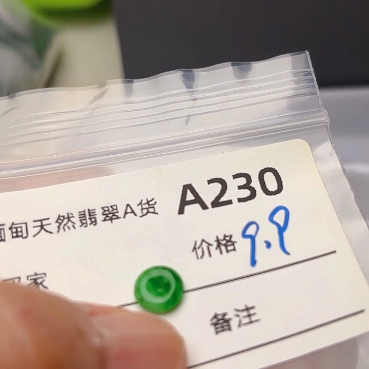 4***8翡翠未镶嵌颈饰平安扣230