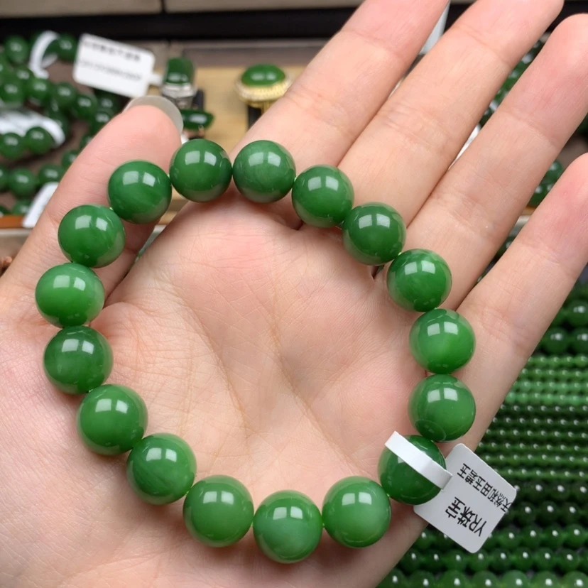 【闪购商品】未镶嵌手链和田玉（碧玉）星*海12m