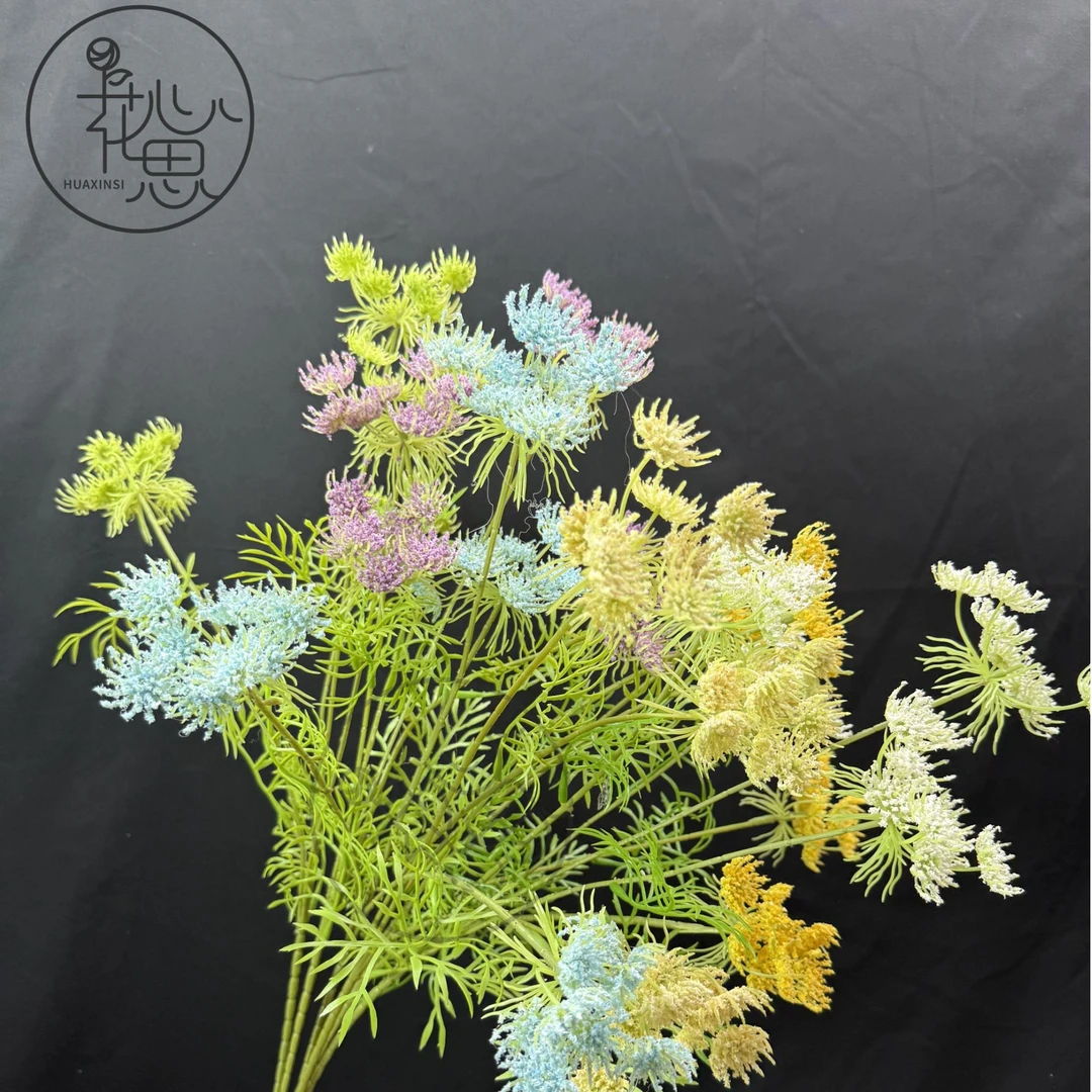 【蕾丝烟花草】花心思花材批发假花仿真花家居摄影材料客厅手捧花
