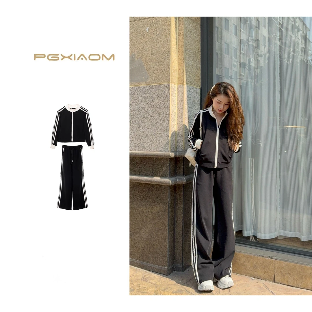 【PGXIAOM】润秀定制撞色休闲运动套装TZ9712