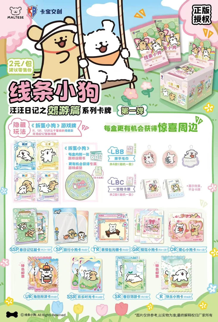 【小狗浮浮】卡宝线条小狗 汪汪日记之旅游篇系列第一弹两元包 代拆