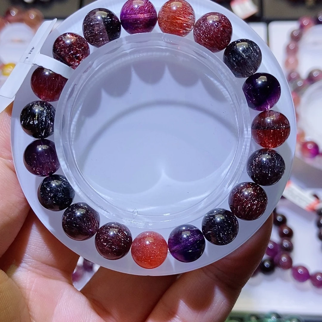 未镶嵌手链水晶毕业级黑加仑10