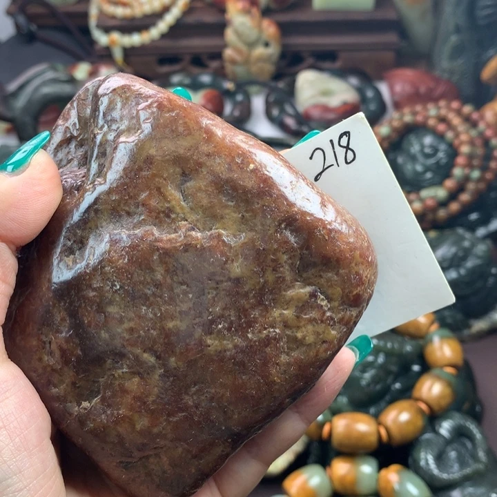 岫岩河磨玉（透闪石质玉）把件未镶嵌