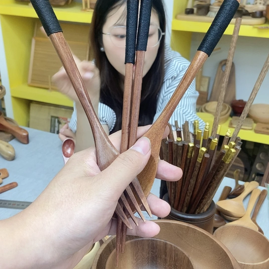 木类勺筷叉3件套。。。。。。