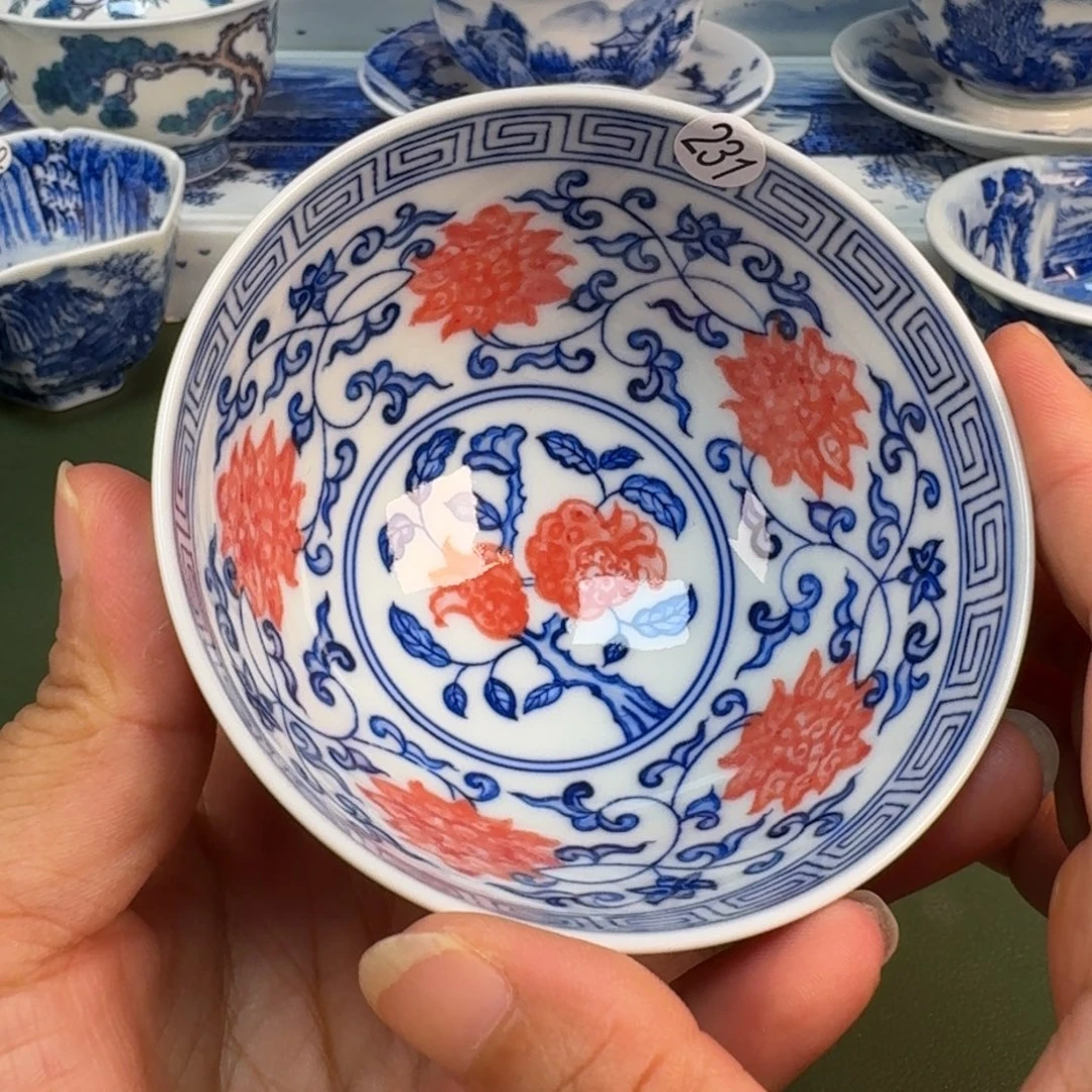 景德镇纯手绘茶具圆圆231