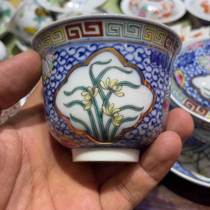 纯手绘精品盖碗杯