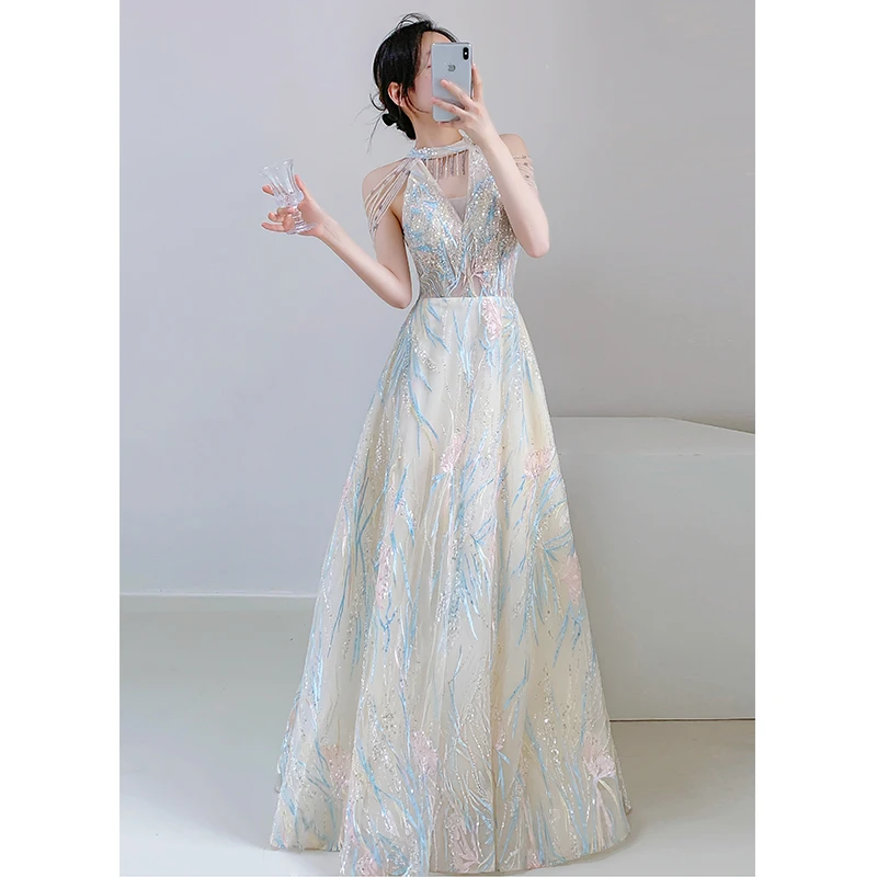 晚礼服女2025新款高级感轻奢小众高端宴会气质主持订婚敬酒公主裙
