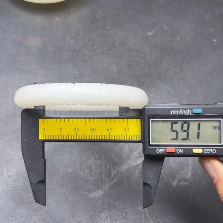 把件白玉菩提摆件