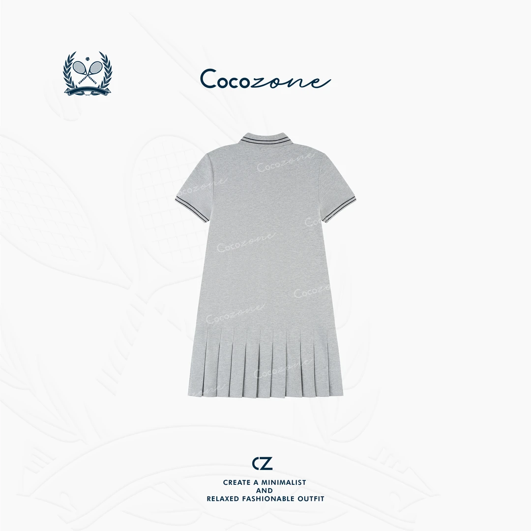 COCO ZONE 刘一一【100棉】细腻肌理利落减龄连衣裙 CD1A1152