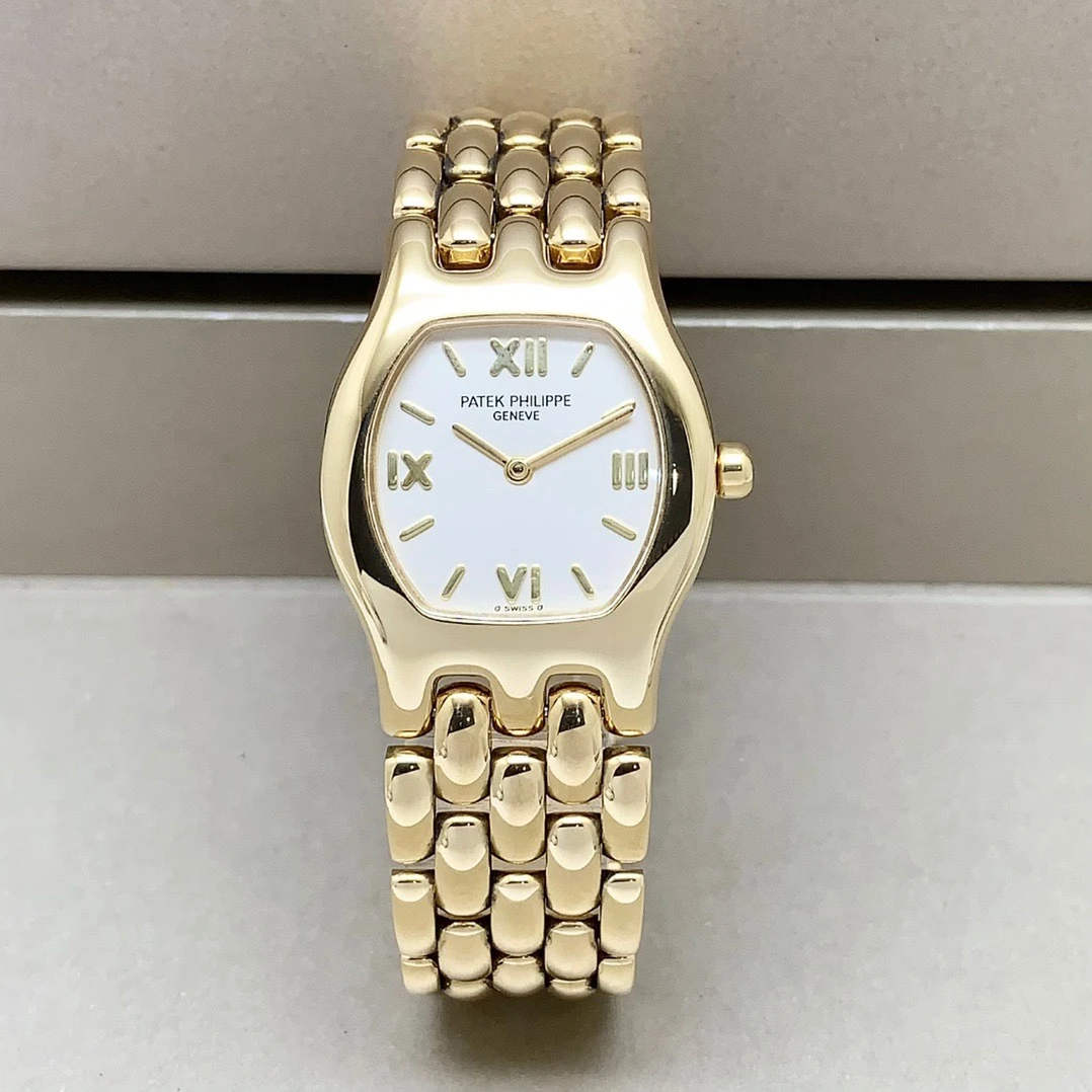 95新 Patek Philippe/百达翡丽 拆单链接1/4850/18k金/26mm/石英