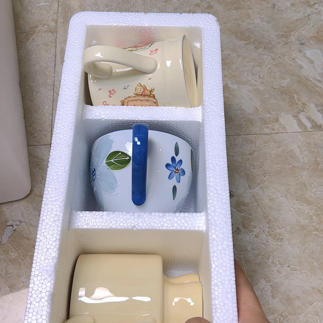 陶瓷纯**冻三件装微瑕陶瓷