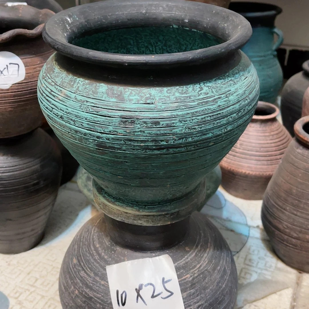 红陶带孔带孔带孔口径19高度18