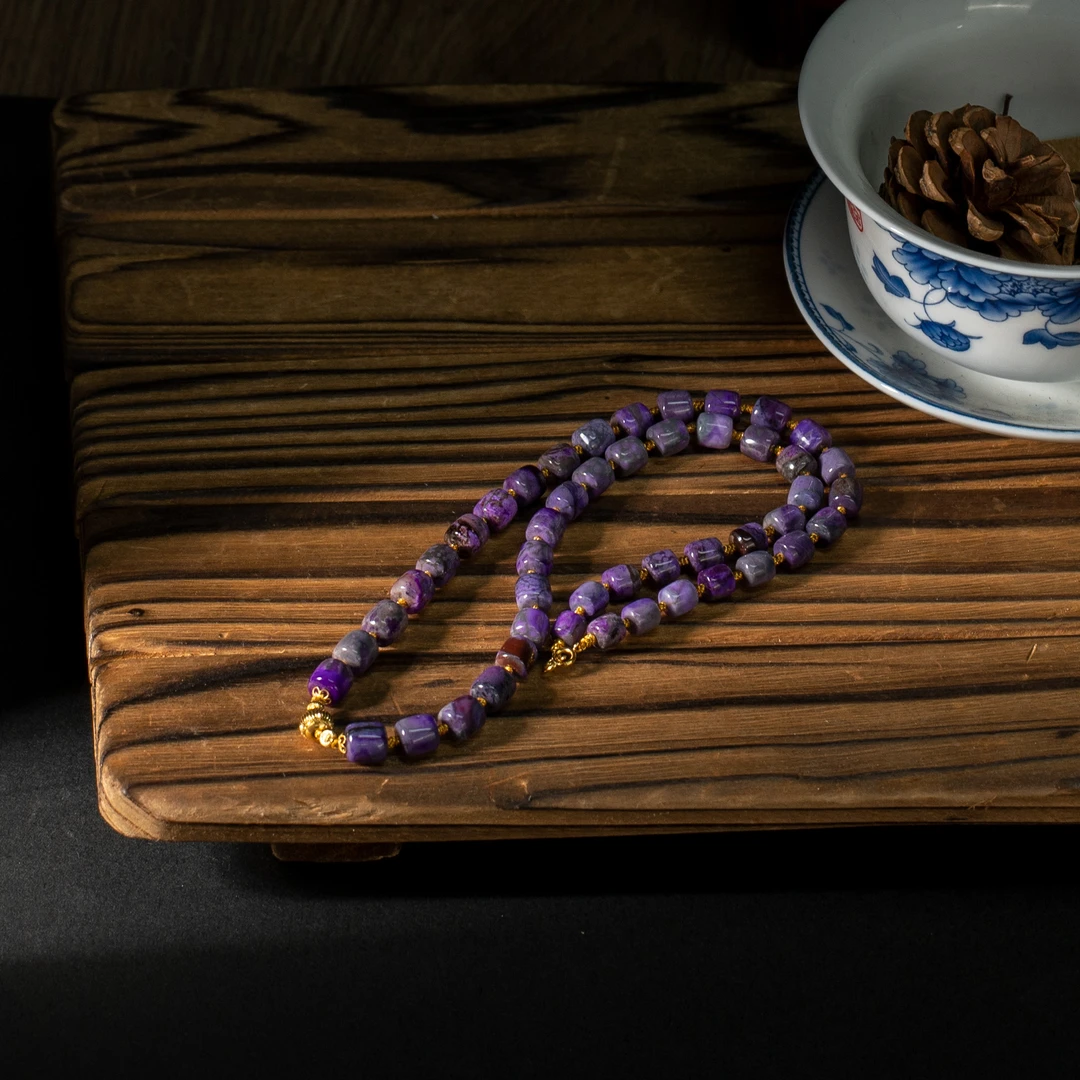 世间臻宝-清岩|18K金5mm+舒俱来45cm项链/多样性发/P5009/10