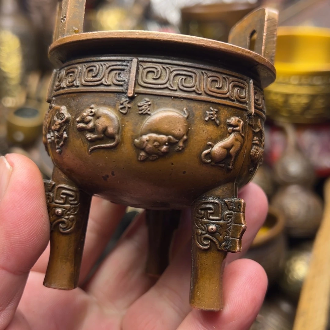 茶壶香炉铜器摆件