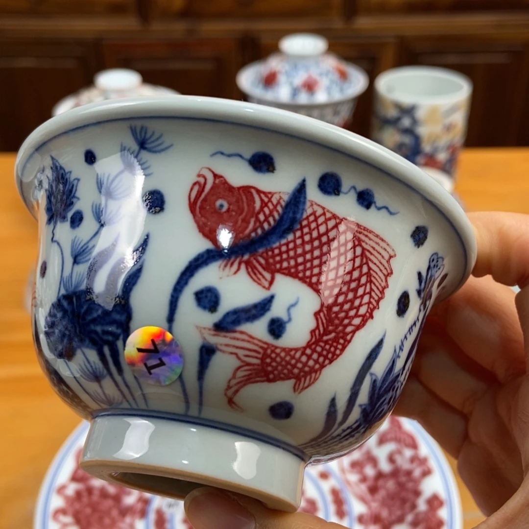 手绘现代茶具非古董