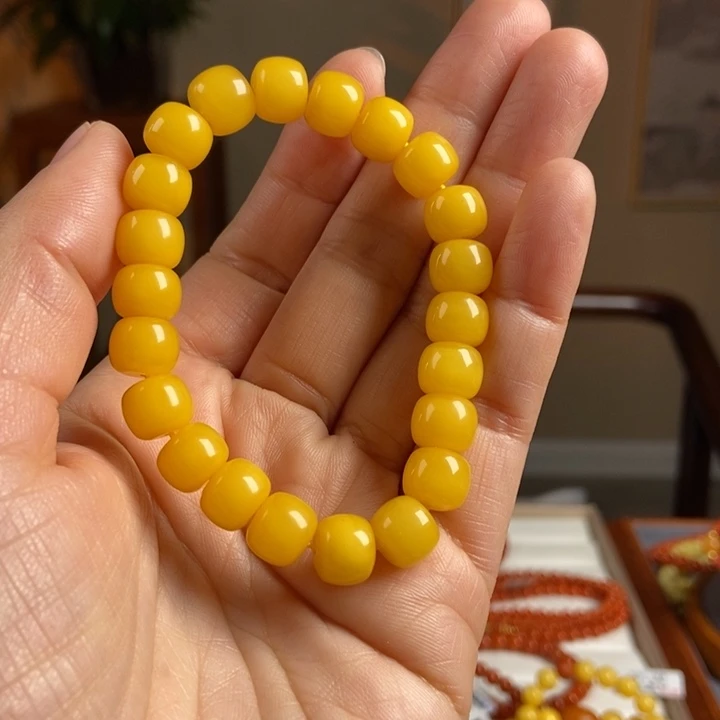 琥珀手链未镶嵌蜜蜡手串9